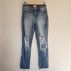 L'agence  Light Blue Ripped/ Distressed Jeans size 24